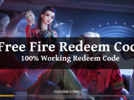 free fire redeem code